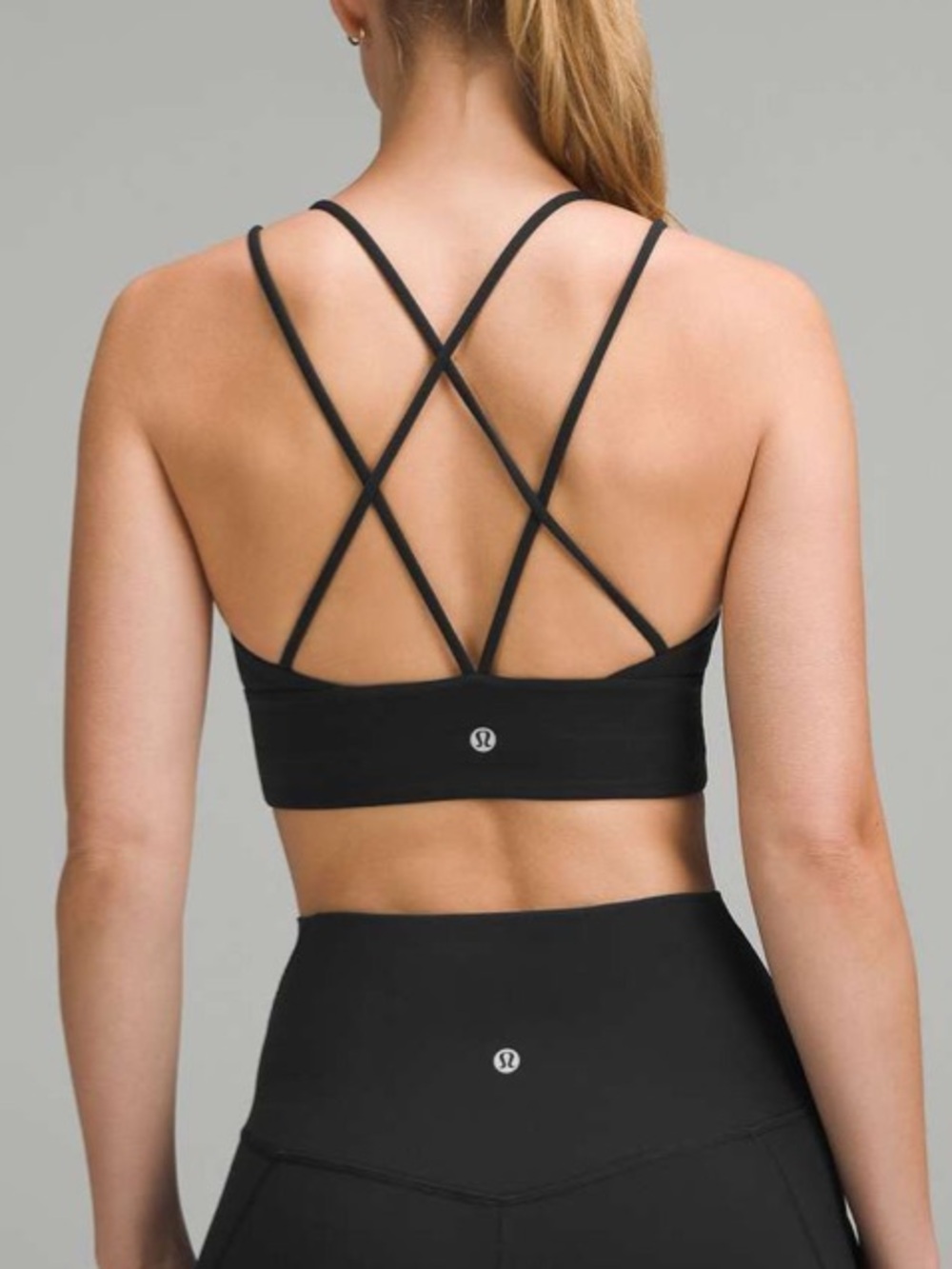Lululemon Nulu Strappy V-Neck Yoga Bra *Light Support, A/B Cup Black 4